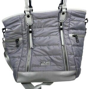 Sol and Selene Gray Quilted Puffer Bag